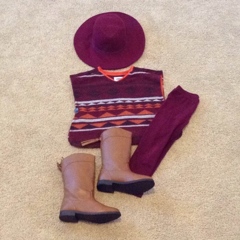 Toddler Girl Poncho/Legging Set 3T/4T